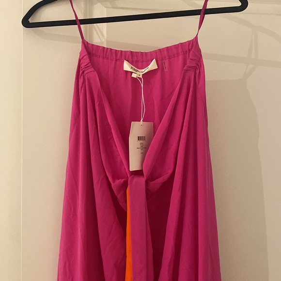 RARE silk skirt brand new with tags!  Pink and orange. - Picture 2 of 5
